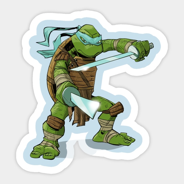 TMNT Leonardo Sticker by markodjeska